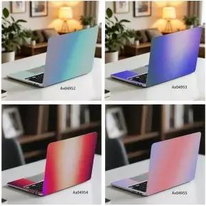 2 개/갑 그라디언트 글리터 매트 파스텔 레인보우 노트북 스티커 크리에이티브 키보드 맥북제품 호환 PC