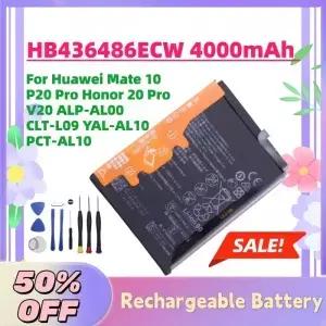 새로운 HB436486ECW 4000mAh 3.8V 교체용 배터리 화웨이 메이트 10 P20 Pro Honor 20 V20 ALPAL00 CLTL09