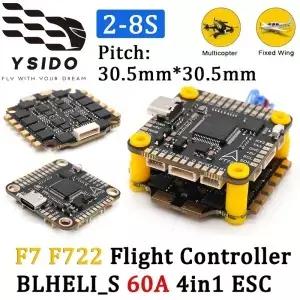 F722 F7 비행 컨트롤러 BLS 4in1 60A ESC 슈트 28S 30.5X30.5 RC FPV 쿼드콥터 프리스타일 드론 업그레이드