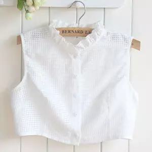 여성 프릴 넥케이프 차이나카라 페이크카라 이너셔츠