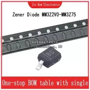 100PCS 제너 다이오드 300MW 3Z2V03Z75 3Z2V2 3Z3V3 3Z4V7 3Z5V1 3Z6V2 3Z7V5 3Z8V2 3Z10 3Z12 3Z15 SOD323