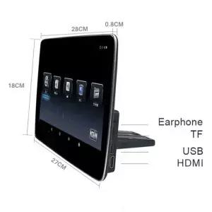 2026 최신 UI 스타일 뒷좌석 TV 스크린 메르세데스 GLE W167 GLS X167 WiFi 차량 헤드레스트 모니터