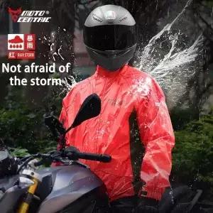 Motocentric 남성용 오토바이 라이딩 레인 코트 방수 모토크로스 슈트 팬츠 재킷 스플릿 여성용