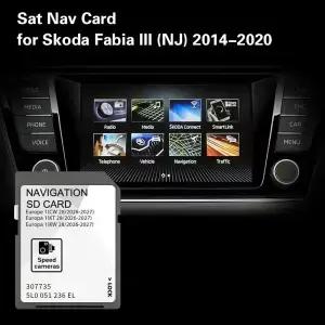 MIB2 20262027 스코다 코디악 2016~2020용 위성 네비게이션 GPS SD 카드 지도 커버 (리히텐슈타인