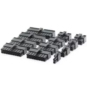 10pcs 5557 4.2 피치 수 하우징 커넥터 검정색 2P 4P 6P 8P24Pin 자동차 배선 하네스 PC PCIE POWER