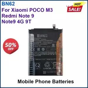 Redmi Note 9 4G 9T BN 62 Batterij 트랙 코드 배터리 용 샤오미 호환 POCO M3 휴대 전화