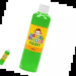 어린이미술교육 아동미술재료 미술준비물 미술놀이 핑거페인트 연두색 250ml