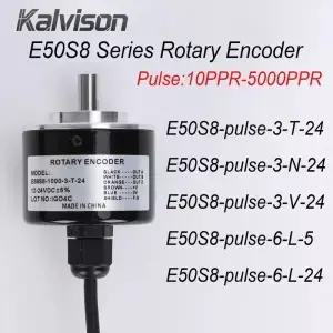 E50S810003T24 로터리 엔코더 샤프 호환트 8 E50S86003N24 3V24 6L5 6L24 360 2000 2500 5000P/R 증분형