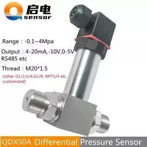 LCD 디지털 차압 트랜스미터 01Mpa 100Kpa 420mA 010V RS485 M20X1.5 센서 변환기