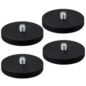 1/2/4pcs D4388 1/4 볼트 마그네틱 카메라 마운트 고무 자석 액션 나사형 스터드 포함 휴대폰용 도구