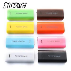 USB 보조베터리 배터리 충전기 케이스, 미포함, 휴대폰 전자 충전용 DIY 박스, 5V, 5600mAh, 2X 18650