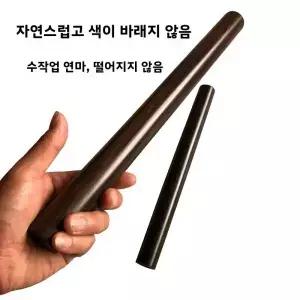소형 나무 주걱 가정용 반죽 롤링핀 논스틱 막대기 만두피 수제 광택 처리된 레드우드