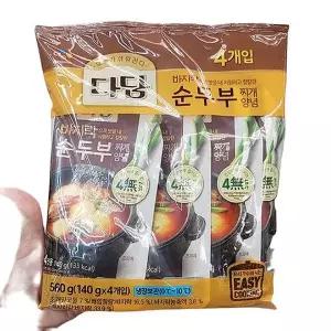 29287240-CJ 다담 순두부찌개 양념 140G X 4 X 1개 d80011