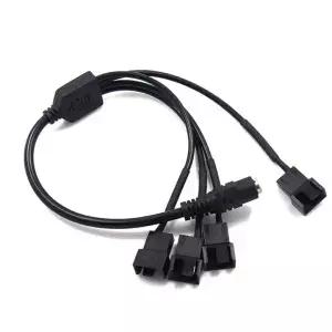 컴퓨터 PC 선풍기 POWER LOGIC 어댑터 케이블 구리 DC 55214 핀 PWM 4 웨이 12V