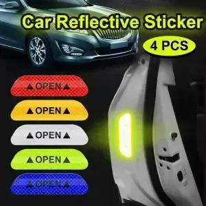 Chevrolet Cruze Aveo Captiva Trax Epica Sail Orlando 용 자동차 도어 오픈 반사 스티커 경고 마크 4