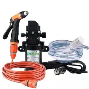 12V 휴대용 차량 탑재형 워터 펌프 세차 장치 고압 물총 시가 라이터 플러그