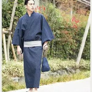 남성 유카타 기모노 여행 목욕가운 남자 체험 온천옷 전통