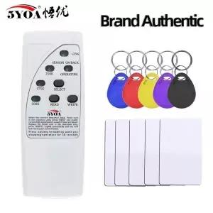 5YOA 4 주파수 RFID 카드 리더기 라이터 125KHz 복사기 복제기 ID 프로그래머 라이트 인디케이터 EM4305