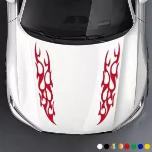 1 쌍 레이싱 불꽃 자동차 스티커 아우디 BMW 메르세데스 벤츠 포드 폭스 바겐 도요타 닛산 비닐 데칼에