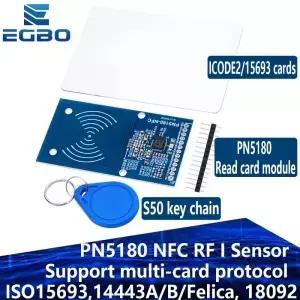 EGBO PN5180 NFC RF I 센서 ISO15693 RFID 고주파 IC 카드 ICODE2 리더 아두이노용 라이터 1 ~ 10 개