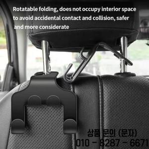 핫 6개/3개/1개 자동차 시트 뒷면 후크   다기능 차량 수납 정리함 창의적인 내부 가방 걸이