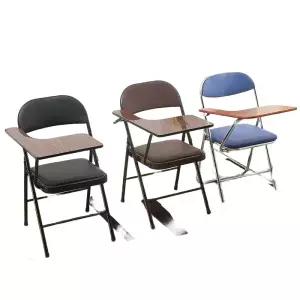 강의실 책걸상 가죽 대학교 학원 등받이 일체형책상 학생 필기판 일체형의자 스쿨체어