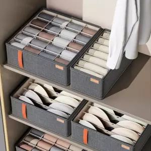그리드 언더웨어 수납함 양말정리함 칸막이속옷정 속옷정리함 양말정리