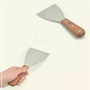 스텐 스페치 철판 해라 스크래퍼 뒤집개 21.5cm 14호 학교 관공서 반달헤라 뒤집게 전 청소 터너 주걱