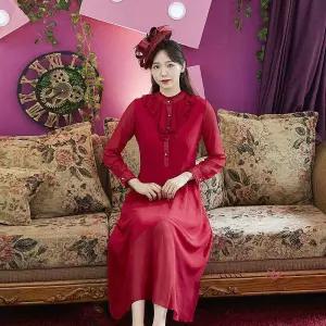 미스 개화기 레드 마로 의상 경성의복def180