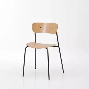 HZY290 스틸 우드 디자인 체어 5colors