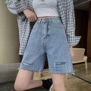 친절한탄씨 여성 하이웨스트 데미지 워싱 하프팬츠 LKTS15 이젠나 진 남자 핫팬츠 여름바지 청바지 청