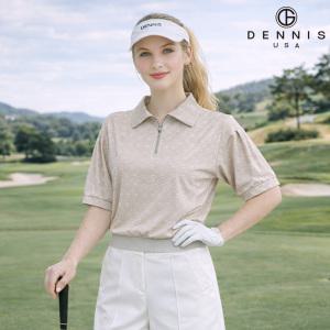 데니스골프 [DENNIS] 26SS신상 여성 빅카라 모노 반팔 카라티_NARMLTS078