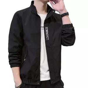 남성 캐주얼 블루종 점파 하이넥 잠바 패션 아우터 간절기점퍼 남자블루종점퍼