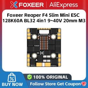 Foxeer F4 슬림 미니 ESC 128K 60A BL32 4in1 9~40V 20mm M3 FPV 프리스타일 레이싱 드론 액세서리