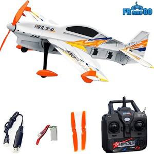 QIDI-550 3D RC 비행기 500mm 날개 길이 6축 자이로 바람 방지 제어 RTF 항공기가 포함된 원키 교수형 스턴