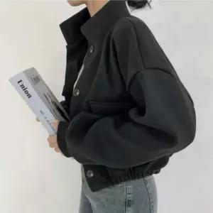 겨울 모직 재킷 코트 숏점퍼 따뜻한점퍼 자켓 울 여성 차이나넥