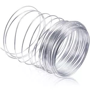 DIY 보석 제작 꽃 인형 위한 65.6피트 전기자 구부릴 수 있는 공예 와이어 조각용 TecUnite 12 게이지 2mm