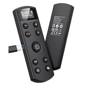 소니용 한퓨젠 충전식 카메라 리모컨 - ZV-1F ZV-1II ZV-1 ZV-E10II ZV-E10 A6100 A6400 FX30 FX3와 호환되는 OLED 화면을 갖춘 무선 셔터 릴리스; 소니 RMT-P1BT 블랙 교체