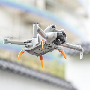 DJI Mini 4 Pro 랜딩 기어용 드론 액세서리 확장형 브래킷 프로펠러 홀더 렌즈 캡 콤보 세트