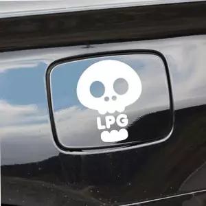 주유구스티커 LPG 자동차 화이트 튜닝 트렁크 라벨 트렁크 화이트 튜닝