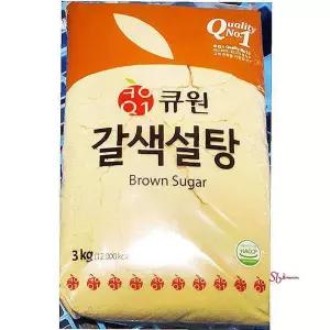 설탕 갈색 식당 황색 중백당 식자재 조미료 3kg 조미료식 자재식당hij201