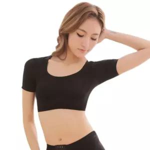 흡수패드 땀 크롭티 반팔티 겨드랑이 땀흡수 이너 크롭티 땀흡수 반팔티
