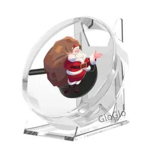 3D 홀로그램 육안 지원 음악 플레이어 데스크탑 팬 로고 라이트 원격 디스플레이 기계