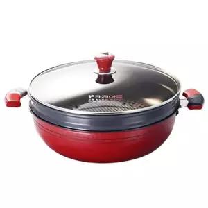 키친아트 찜냄비 경질 찜솥 채반 찜기 찜통 2단 28cm