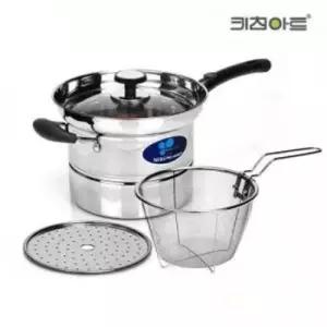 키친아트 냄비 국수 찜국수 냄비 18cm 칼라박스 남비