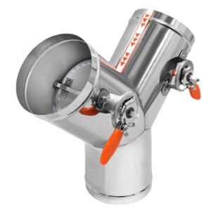 환기 튜브용 스테인레스 스틸 공기 조절 댐퍼  에어 덕트 밸브 OD51mm-200mm  Y 타입 3 웨이