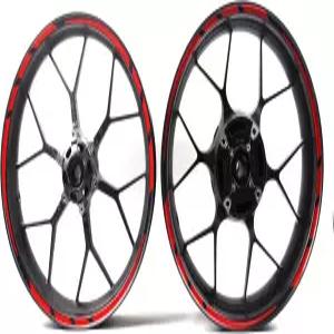 아라시 레드 휠 림 스트립 테이프 스티커 데칼 17인치 모터사이클 CBR1000RR GSXR 600 750 1000 1300