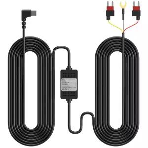 패틸원 대시캠 하드와이어 키트 USB C 포트 11.5피트 대시보드 카메라 자동차 충전 케이블 12V-24V ~ 5V/3A