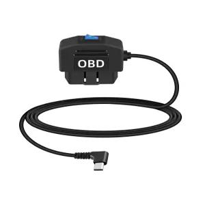 YANBORONSN OBD 2-USB C 전원 케이블 90도 C-OBD-II 하드와이어 어댑터 대시 카메라 24시간 감시/수신