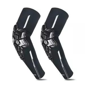 mjmoto 모터사이클 엘보우 패드 - 더트 바이크 MTB BMX 산악 자전거 액세서리 팔꿈치 보호 강화 (대형)